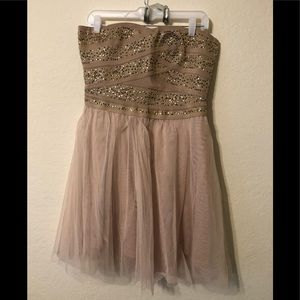 Strapless cocktail dress